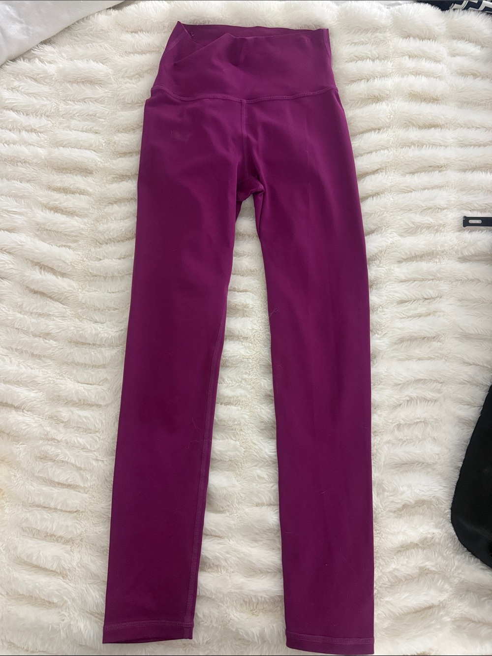 High-Waist Purple Leggings
